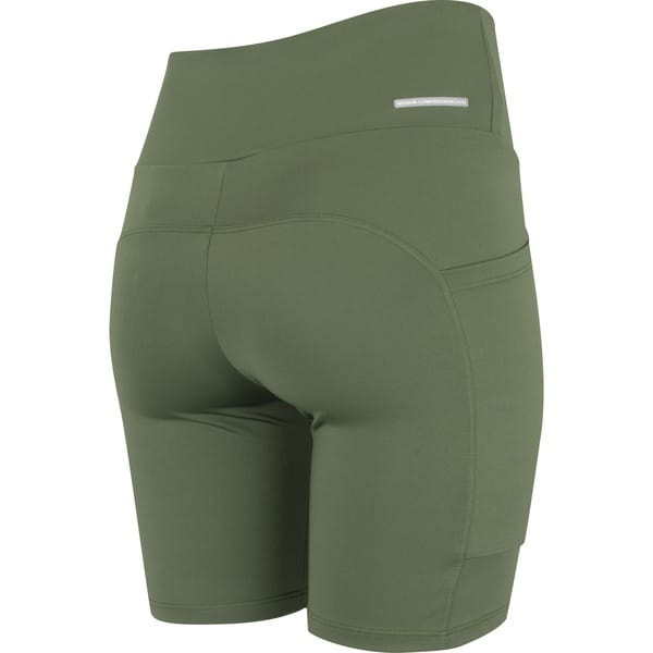 Vista 2 Bermuda Authen Essenial Run Stamina 18cm Feminina Authen VERDE ESCURO