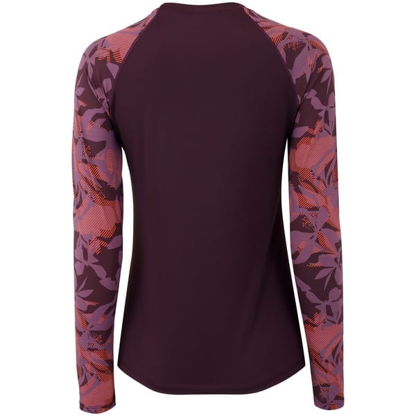 Vista 2 Camiseta Manga Longa Estampada Feminina Oxer com Proteção Solar UV Oxer ROXO