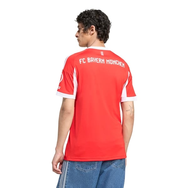 Vista 2 Camisa do Bayern I 25/26 Torcedor Masculina Adidas VERMELHO