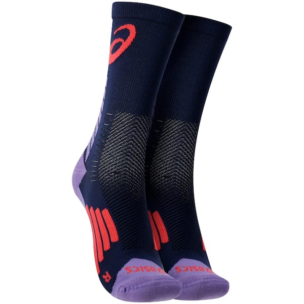 Meia para Corrida Rally Crew Cano Alto Tamanho 39-44 ASICS Adulto