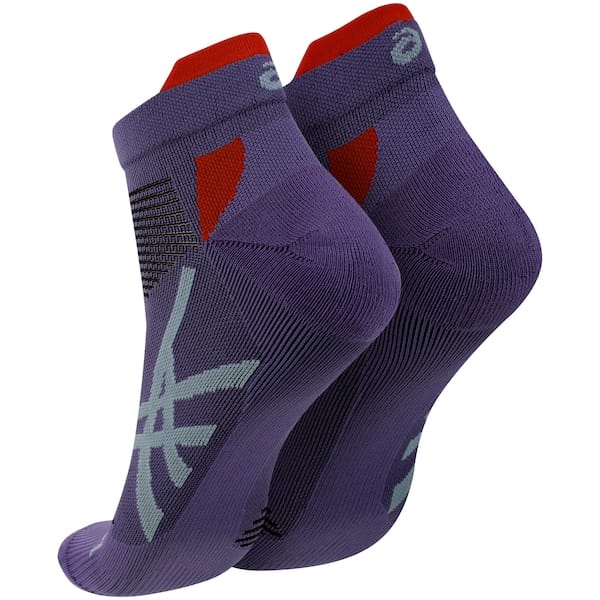 Vista 2 Meia Para Corrida Cano Médio ASICS Tech Single Adulto ASICS ROXO ESC/LARANJA