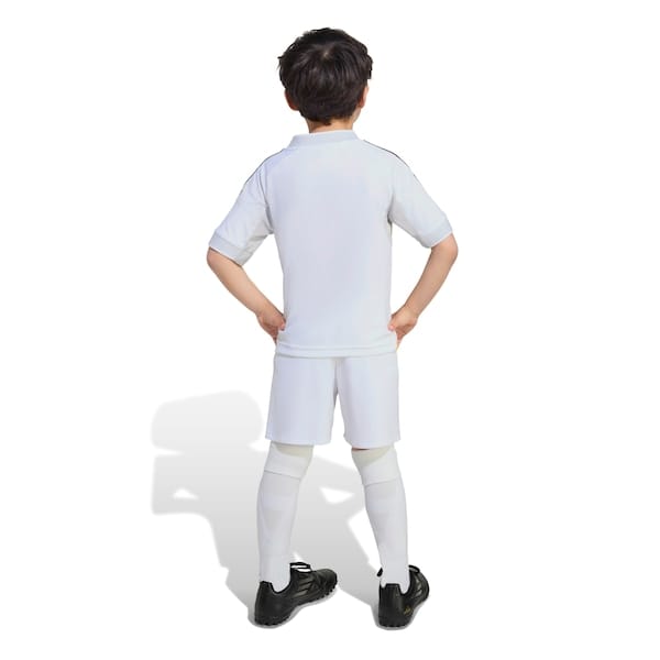 Vista 2 Kit de Uniforme do Real Madrid I 25/26 Infantil adidas Camiseta + Calção Adidas BRANCO