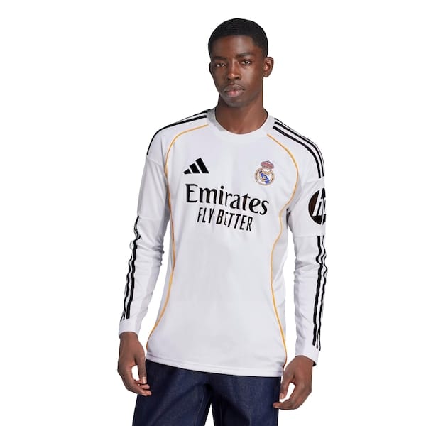 Camisa do Real Madrid I 25/26 adidas Manga Longa Masculina