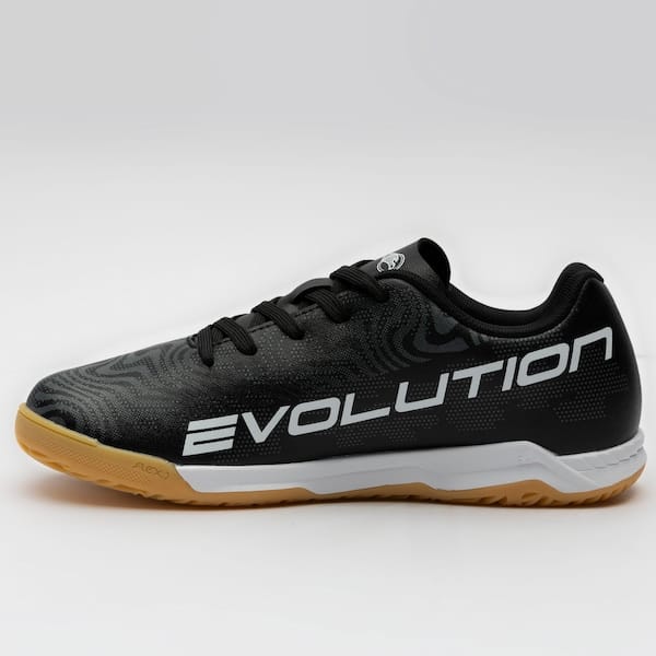 Vista 2 Chuteira Futsal Júnior Joma Evolution Joma PRETO