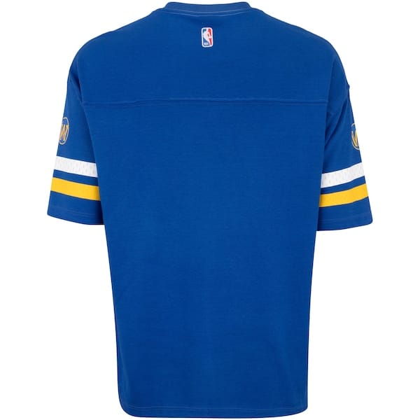Vista 2 Camiseta do Golden State Warriors NBA Football N0301 Masculina NBA AZUL