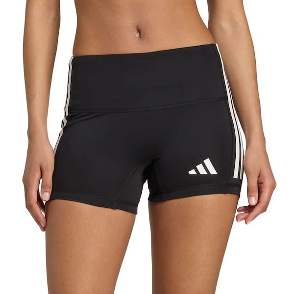 Vista principal Bermuda adidas 3 Listras Feminino Adidas PRETO