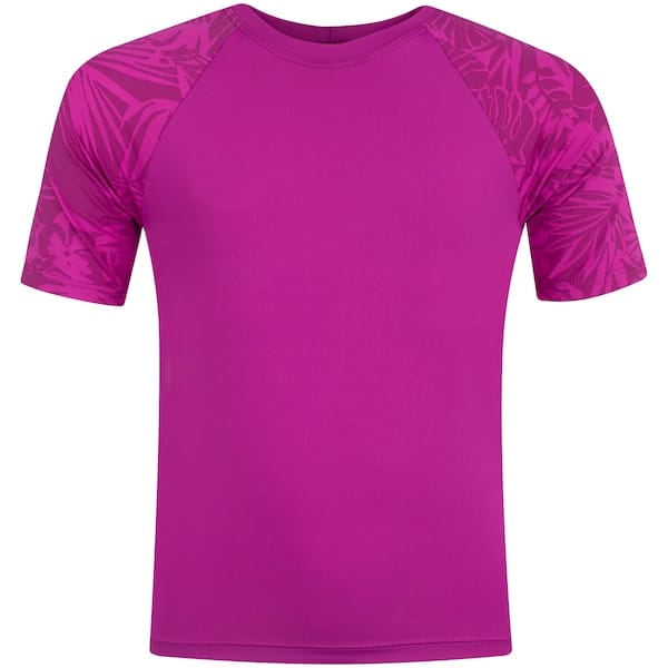 Camiseta de Praia e Piscina Oxer Manga Curta com Proteção Solar Estampada