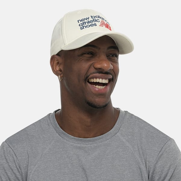 Vista 2 Boné Adulto New Balance 6 Panel Athletics Aba Curva New Balance OFF WHITE