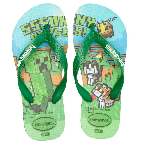 Chinelo Havaianas Infantil Minecraft