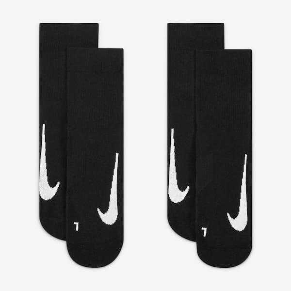 Vista 2 Kit de Meias Para Corrida Nike Multiplier Max Ankle Adulto 2 Pares Nike PRETO