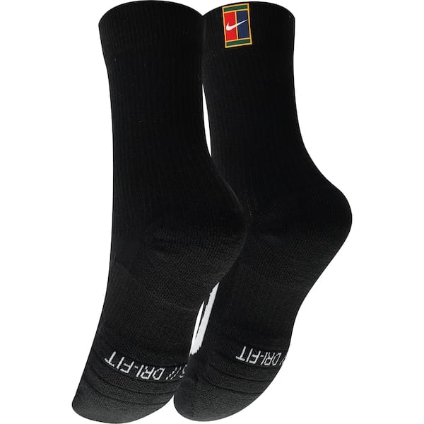 Vista 2 Kit de Meias De Corrida Nike Multiplier Max Crew Adulto 2 Pares Nike PRETO