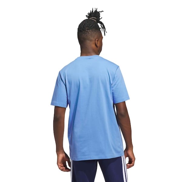 Vista 2 Camiseta adidas Gráfica Masculina Adidas AZUL