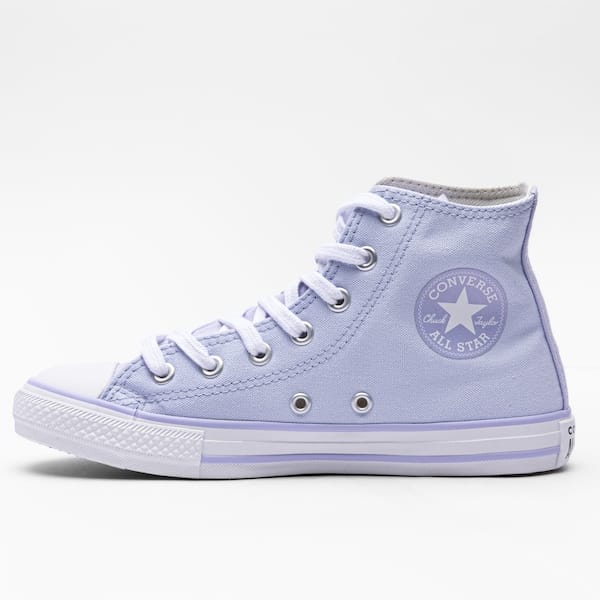 Vista 2 Tênis Juvenil Converse X Disney Stitch Chuck Taylor All Star Cano Alto Converse AZUL/ROXO CLA