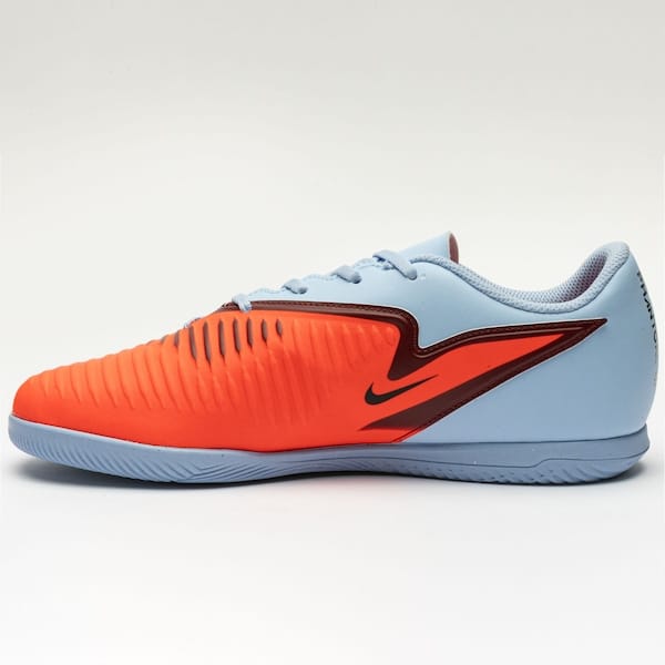 Vista 2 Chuteira Futsal Adulto Nike Phantom 6 Club Nike AZUL CLA/VERMELHO