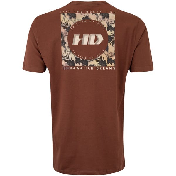 Vista 2 Camiseta HD Box Flower H0184 Masculina Hawaiian Dreams MARROM