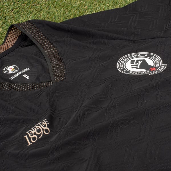 Vista 2 Camiseta do Vasco da Gama Consciência Negra Dry Masculina Vasco PRETO