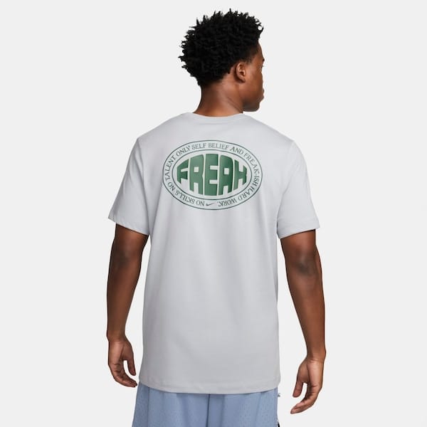 Vista 2 Camiseta Antetokounmpo Nike Worldwide Masculina Nike CINZA