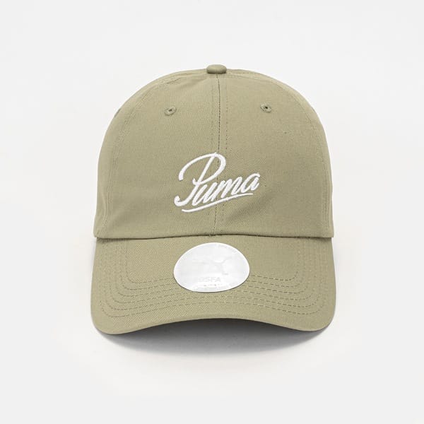 Vista 2 Boné PUMA Essential Script Logo Dad Aba Curva Puma VERDE