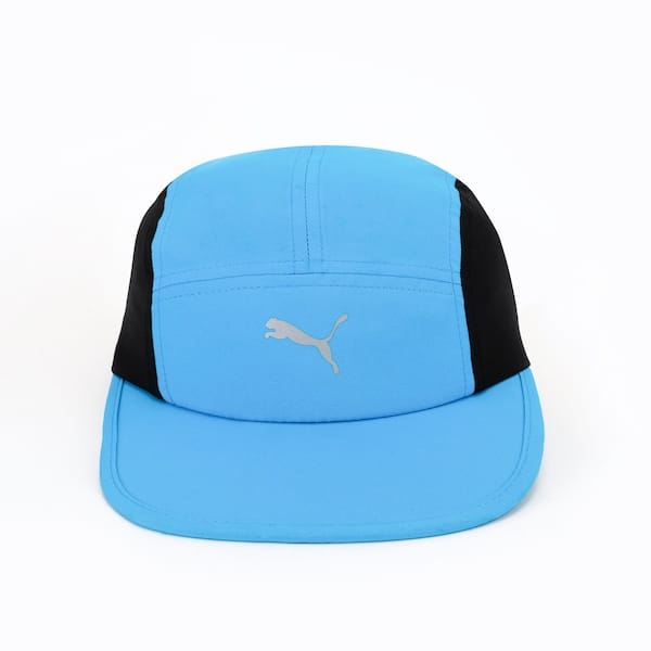 Vista 2 Boné Adulto Puma Essential Running 5 Panel Aba Reta Puma AZUL CLARO