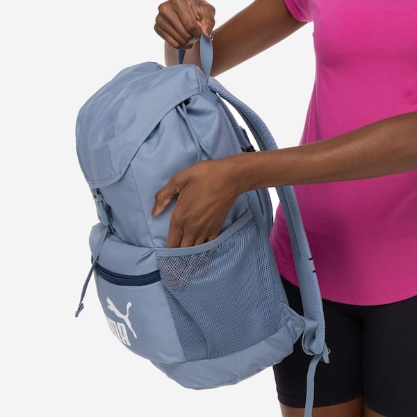 Vista 2 Mochila Puma Phase Hooded Backpack 25 Litros Puma AZUL