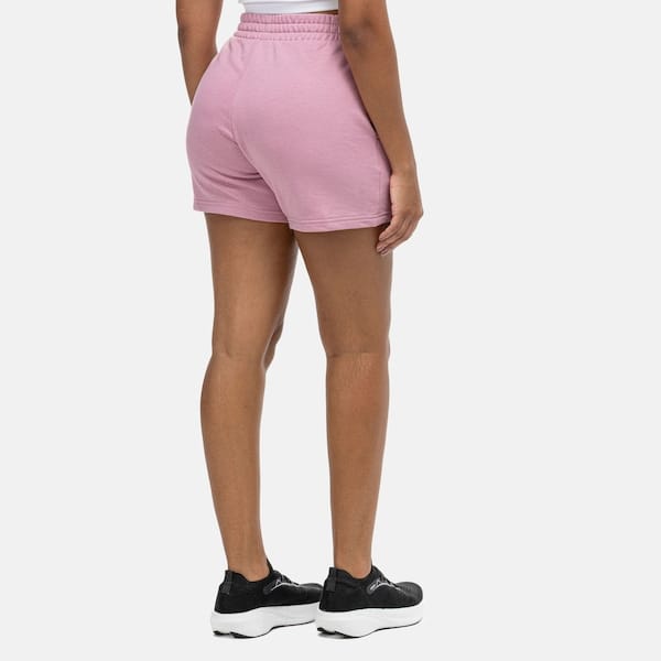 Vista 2 Short PUMA Essential Small No. 1 Logo 5'' High-Waist Feminino Puma ROSA