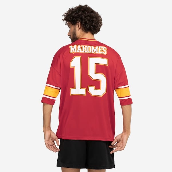 Vista 2 Camiseta do Kansas City Chiefs NFL Mahomes NF160 Masculina NFL VERMELHO