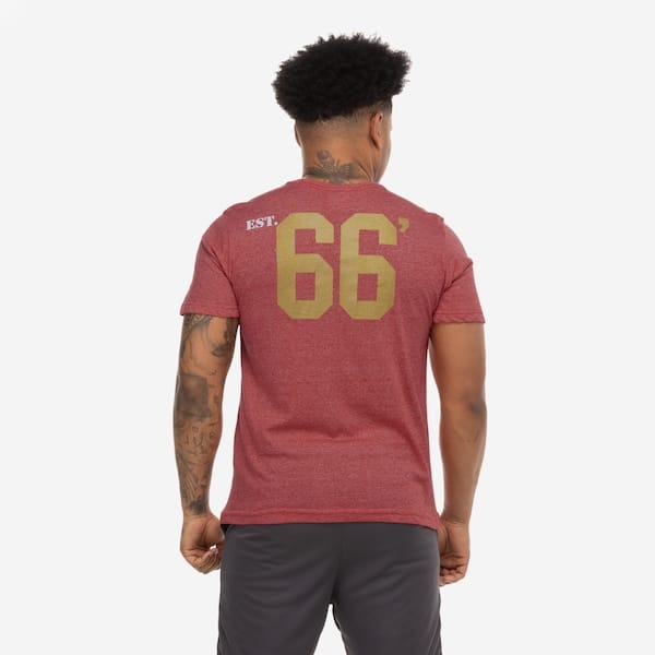 Vista 2 Camiseta do Chicago Bulls NBA Estamp N815A Masculina NBA VERMELHO