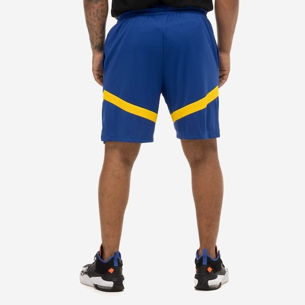 Vista 2 Bermuda do Golden State Warriors NBA Nike Dri-FIT Icon Edition 8IN Masculina Nike AZUL