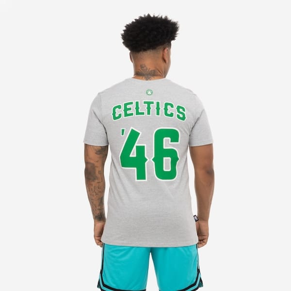 Vista 2 Camiseta do Boston Celtics NBA N0665 Masculina NBA CINZA MESCLA