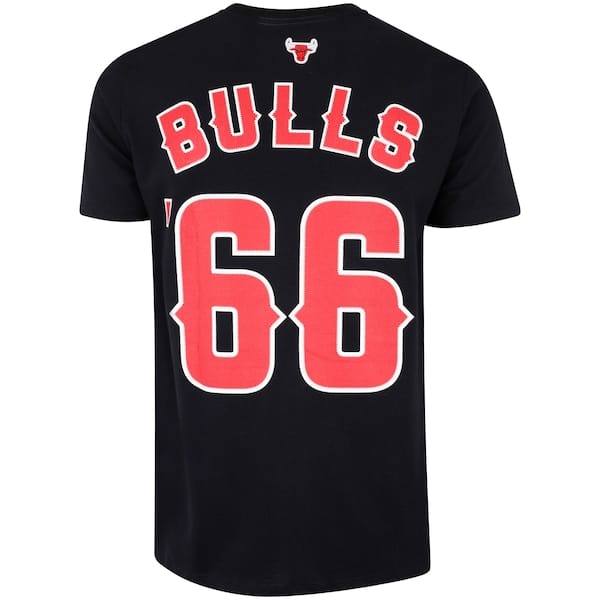 Vista 2 Camiseta do Chicago Bulls NBA Ace N0949 Masculina NBA PRETO