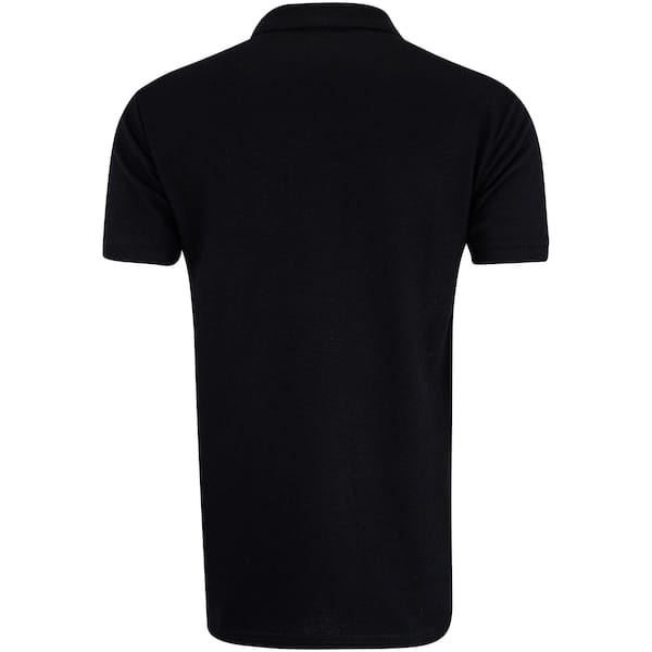 Vista 2 Camisa Polo do Vasco da Gama Braziline Herói Masculina braziline PRETO