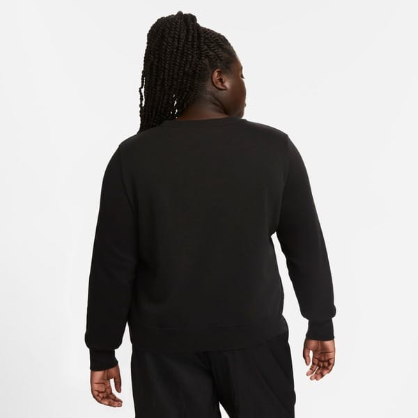 Vista 2 Blusão Feminino Nike Sportswear Club Fleece Nike PRETO