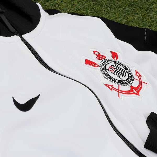 Vista 2 Jaqueta do Corinthians Nike Hino Academy Pro Feminina Nike BRANCO/PRETO