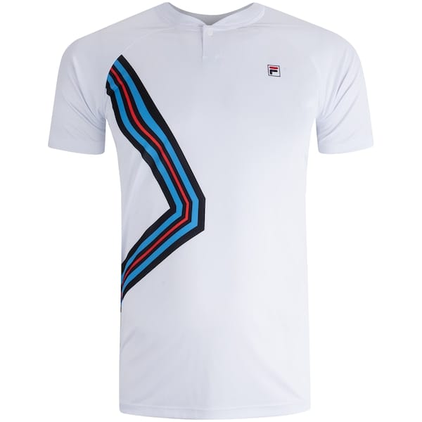 Vista principal Camiseta Fila Player F-Box Basic Masculina Fila BRANCO/AZUL