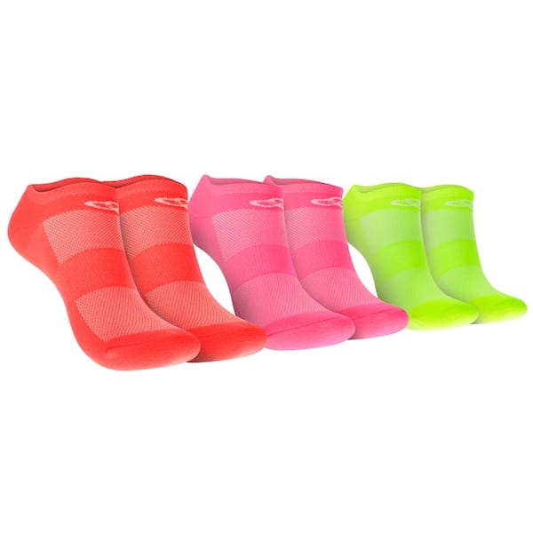 Kit de Meias Para Corrida Olympikus Tripack Neon 3 Pares