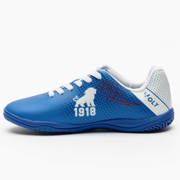 Vista 2 Chuteira Futsal Júnior Volt Fortaleza Volt AZUL