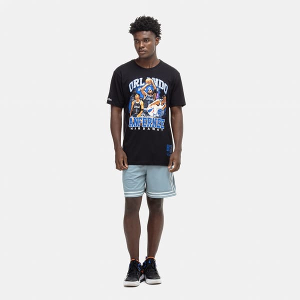 Vista 2 Camiseta Mitchell & Ness Orlando Magic Hardaway NBA Masculina Mitchell And Ness PRETO