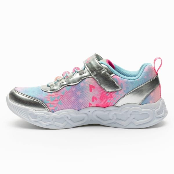 Vista 2 Tênis Infantil Skechers Heart Lights Infinite Skechers ROSA/PRATA
