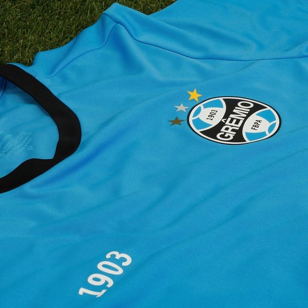 Vista 2 Camiseta do Grêmio Recorde III Betel Masculina Betel AZUL/PRETO