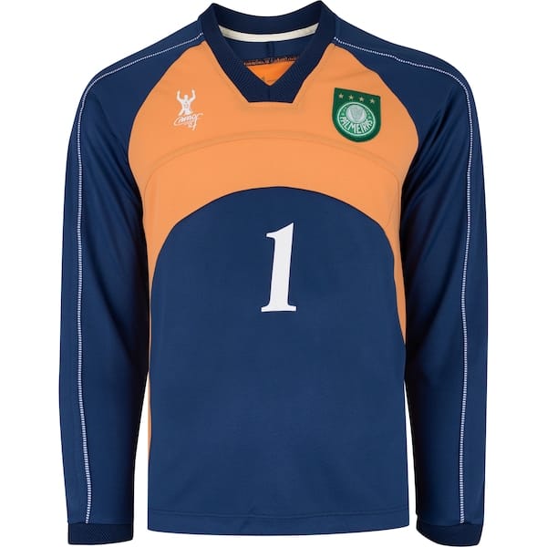 Camiseta do Palmeiras Goleiro Manga Longa Retrô 2000 Betel Masculina