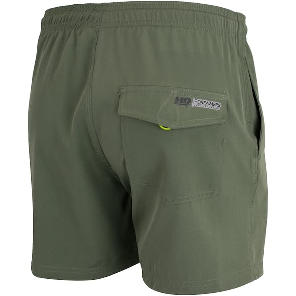 Vista 2 Bermuda HD Beach H0423 Masculina Hawaiian Dreams VERDE ESCURO