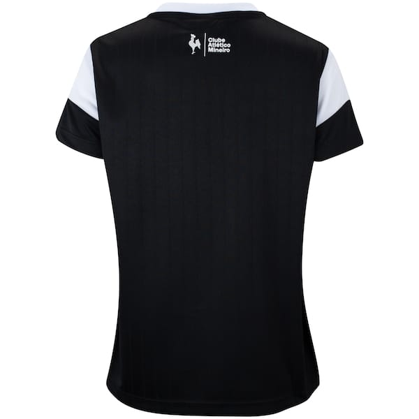 Vista 2 Camiseta Atlético MIneiro Estremecer Feminina braziline PRETO