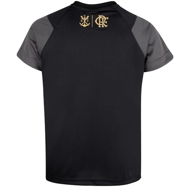 Vista 2 Camiseta do Flamengo Energia Braziline Infantil braziline PRETO/CINZA