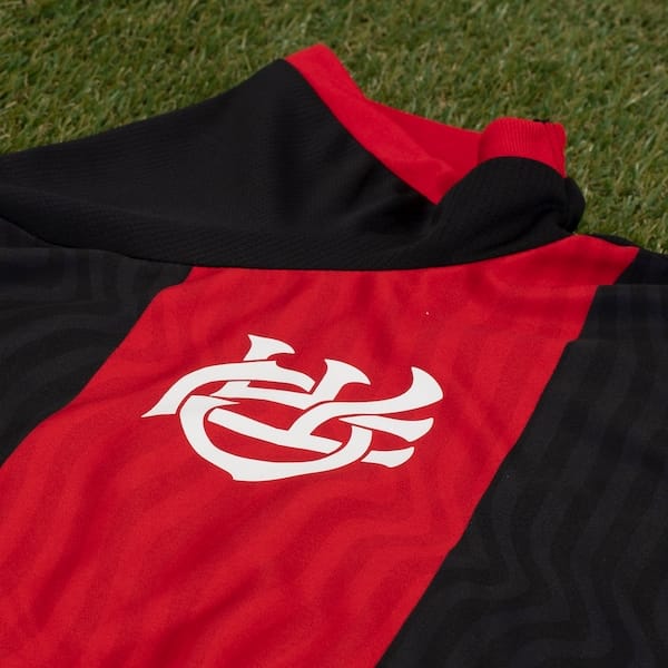Vista 2 Camiseta do Flamengo Emoção Braziline Feminina braziline VERMELHO/PRETO