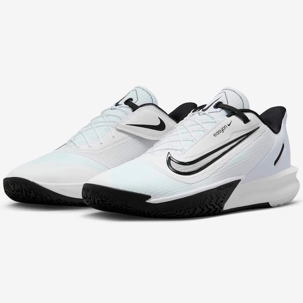 Vista 2 Tênis Masculino Nike Precision VII Easyon Nike BRANCO/PRETO