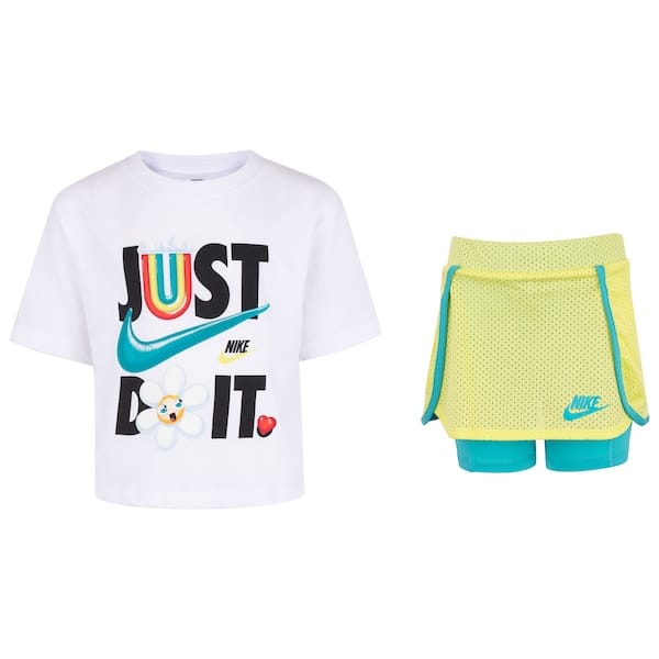 Conjunto Infantil Nike Just Believe Camiseta + Short-Saia