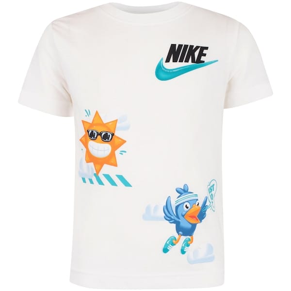 Vista 2 Conjunto Infantil Nike Just Do It Camiseta + Bermuda Nike BRANCO/PRETO