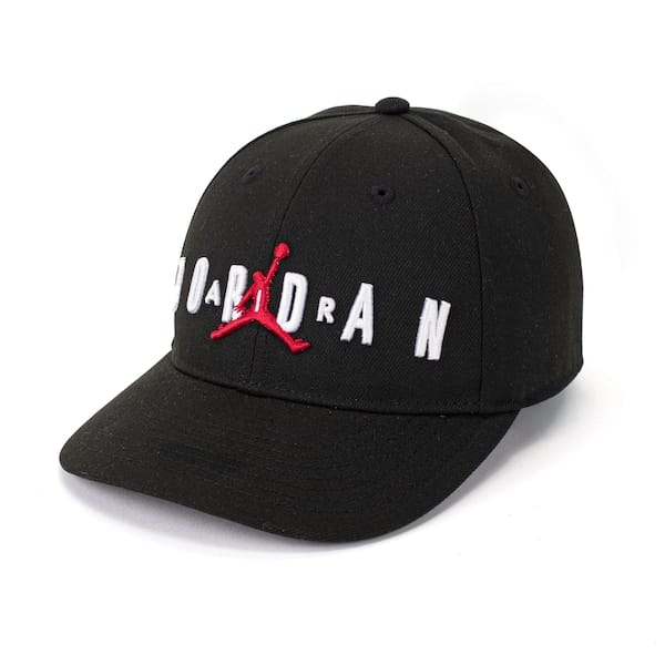 Vista principal Boné Nike Jordan Structured Aba Curva Infantil Nike PRETO