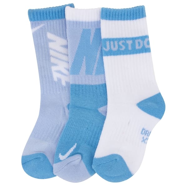 Vista principal Kit de Meias Nike Sport Cano Médio Infantil com 3 Pares Nike AZUL