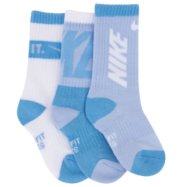 Vista 2 Kit de Meias Nike Sport Cano Médio Infantil com 3 Pares Nike AZUL